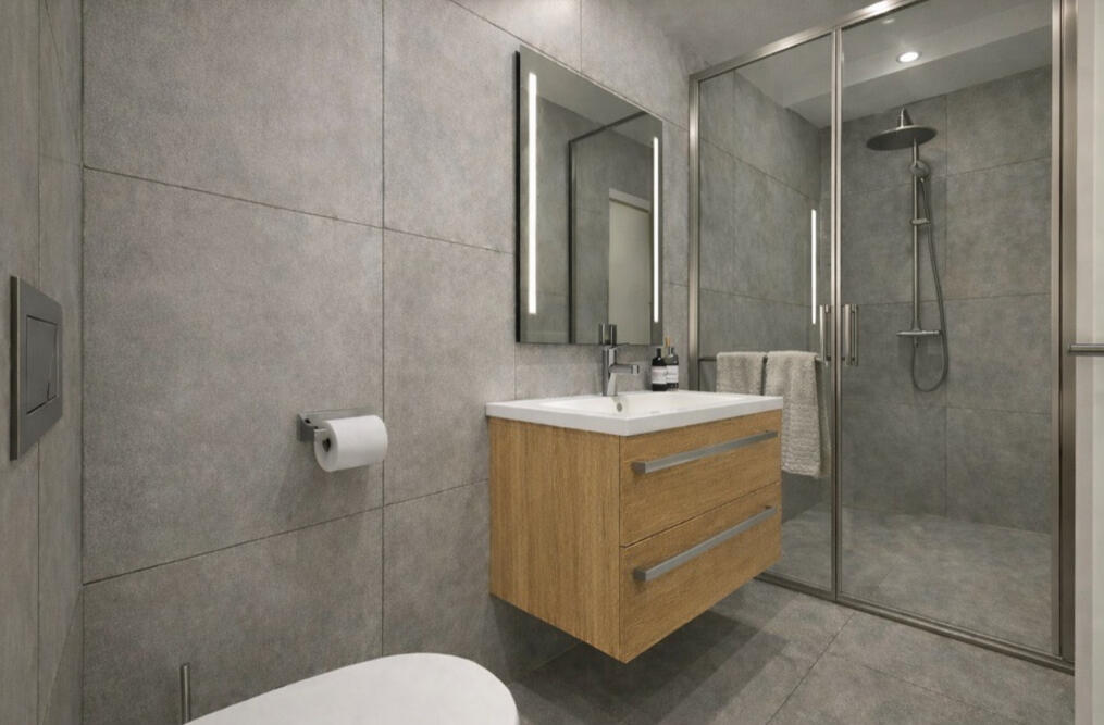 Koupelnu se stříbrnými doplňky ? Návrh Ikea kuchyně