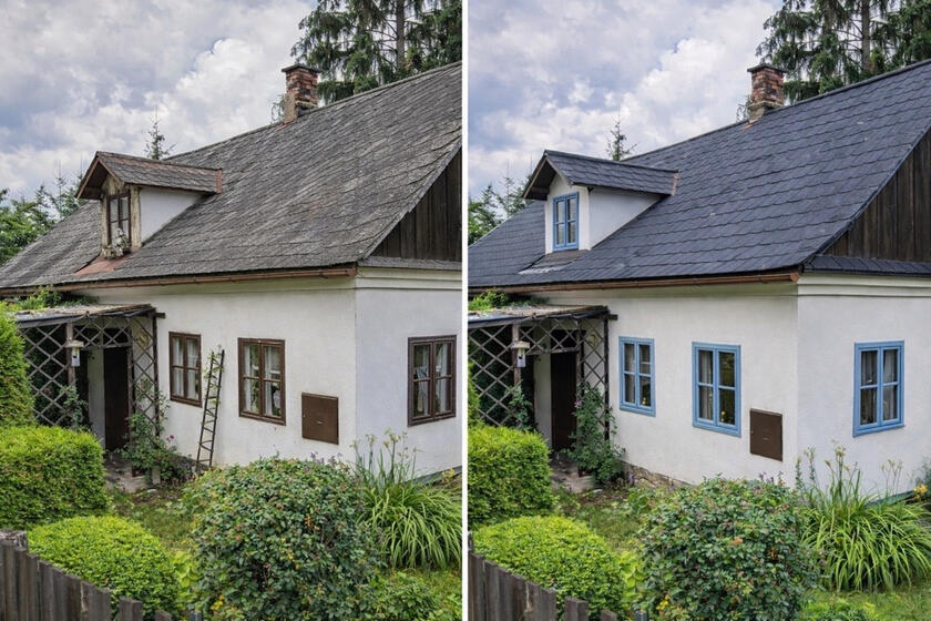 Chalupa Před a Po